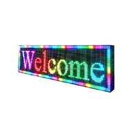 Panneau d'affichage LED programmable jaune P10, étanche, pour extérieur, avec message défilant, pour la publicité dans les magasins, les centres commerciaux et les gares