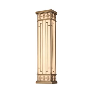 Applique murale extérieure Huiju Villa en cuivre, bande longue, lumière neutre 4000K pour piliers de cour de villa - Product Image 5