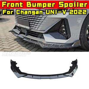 <b>Car</b> Front Bumper Lip <b>Diffuser</b> Spoiler Glossy Black Modification Part <b>for</b> Changan UNI-V 2022 Bumper Protector <b>Car</b> Accessories - Product Image 6