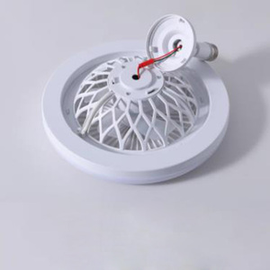 Licht-LED-Lüfter, moderner <span class=keywords><strong>2</strong></span>-in-1-Deckenventilator mit Licht, abnehmbares 25-W-Lampen-Lüfterblatt mit Fernbedienung 3000K-6500K AC85-265V, weiß - Product Image 3