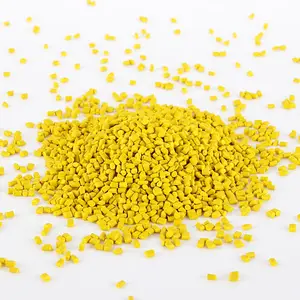 recycled HDPE yellow color masterbatch with Plastic Raw Material Pellets price