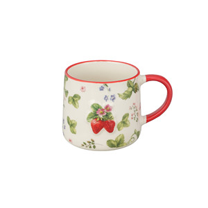 Juego de <span class=keywords><strong>Vajilla</strong></span> de Porcelana con Diseño de Fresas, Estilo Inglés, 16 Piezas, con Relieve 3D, para 4 Personas, para Restaurante o Cafetería - Product Image 6