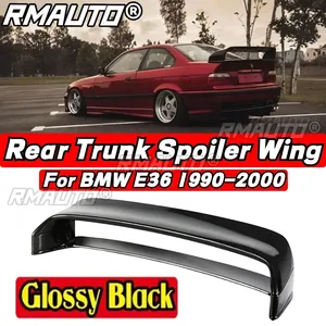 Aileron de coffre arrière noir brillant pour BMW Série 3 E36 1990-2000, pièce extérieure, accessoires auto - Product Image 1