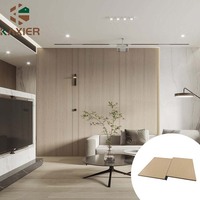 Foshan Harga Murah Terbaik papan dinding Pvc kayu dalam ruangan Modern tahan air Panel dinding 8mm Pvc