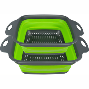 New Style Kitchen Multi-Function Foldable Eco-Friendly Waterproof <b>Sink</b> Strainer Food Washing Fruit Vegetable Drain <b>Basket</b> TPR+PP - Product Image 1