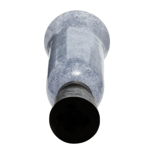 Vaso in vetro Coastal con base in metallo, vaso decorativo per fiori, per soggiorno, ufficio, camera da letto, tavolo - Product Image 6
