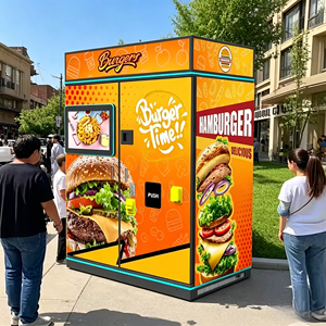 Máquina Expendedora de Comida Caliente IPLAYSMART para Hamburguesas, Pantalla Táctil de 32 Pulgadas, Integración con la Nube, Capacidad para 156, Múltiples Opciones de Pago - Product Image 1