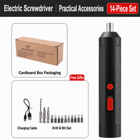 Kit de tournevis électrique miniature 47-en-1, rechargeable par USB 5V, sans fil, outil électrique industriel, couple maximal 7N.m, 1500 tr/min pour la maison