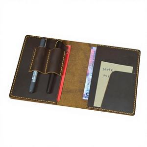 Luxury Rustic <b>Leather</b> <b>Notebook</b> Cover Case A5 Journal Sleeve Protection Smell Proof <b>Refillable</b> Holder Organizer for Writers - Product Image 1