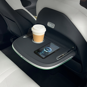 Table pliante multifonction Vjoycar pour siège arrière <span class=keywords><strong>Tesla</strong></span> <span class=keywords><strong>Model</strong></span> <span class=keywords><strong>3</strong></span> & <span class=keywords><strong>Model</strong></span> Y, <span class=keywords><strong>support</strong></span> pour ordinateur portable, plateau pour nourriture, organisateur - Product Image 1