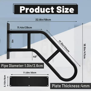 Escalera de Techo Profesional de Metal, Fabricación de Precisión Personalizada, Escalera de Seguridad Negra con Agarre Antideslizante - Product Image 6