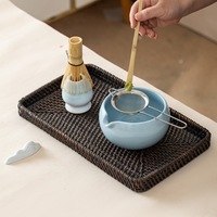 Juego de Matcha Personalizado, Duradero y Ecológico, con Batidor, Colador, Tazón de Cerámica - Utensilios para Matcha para Uso en Cafeterías