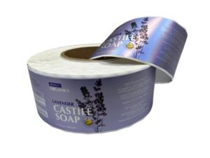 Étiquette adhésive synthétique PET à prix d'usine, autocollante, imperméable, résistante à l'huile, pour emballage <span class=keywords><strong>de</strong></span> <span class=keywords><strong>savon</strong></span> <span class=keywords><strong>de</strong></span> <span class=keywords><strong>Castille</strong></span> et cosmétiques - Product Image 2