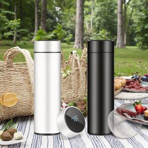 Bouteille d'eau intelligente en acier inoxydable de haute qualité 500 ml avec affichage numérique LED de température pour enfants - Product Image 5