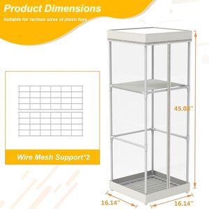 Organisateur de rangement pour animaux en peluche, support pour animaux en peluche avec housse anti-poussière imperméable, tube de rangement pour animaux en peluche avec fermeture éclair - Product Image 6