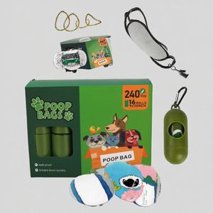 Custom Eco-Friendly Simple Lavender Scent Biodegradable <b>Compostable</b> Degradable Dog Poop <b>Bags</b> - Product Image 2
