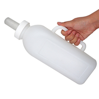 Bouteilles d'alimentation en plastique épaissi de 2 L pour bétail et moutons, avec tétines, pour la vente en gros