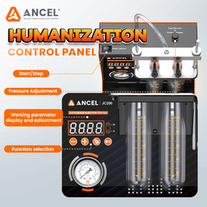 Nuovo Arrivo ANCEL JC200 Macchina per la Pulizia del Carburante a 2 Cilindri Compatibilità 110V 220V 1.2-1.5 Bar Pulitore e Tester per Iniettori Carburante - Product Image 2