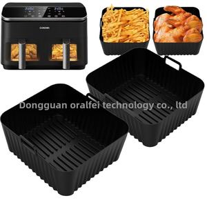 <span class=keywords><strong>COSORI</strong></span>-Bandeja Rectangular de Silicona para Hornear para Freidora de Aire, Accesorio de Cocina PARA EL Hogar, Compatible con Alfombrilla Metálica de Silicona, 8.5L - Product Image 3