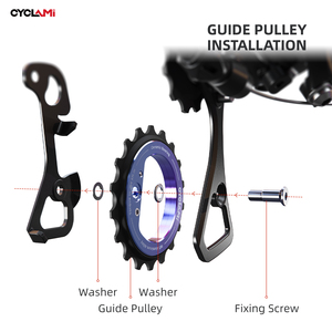 CYCLAMI Poulie de guidage creuse excentrique universelle 18T avec roulement entièrement en céramique pour dérailleur arrière de VTT Modèle E35 Guangdong - Product Image 6