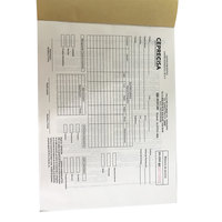 Carnet de commandes personnalisé, reçu, facture, format A4, imprimé offset, gaufré, couleur CMYK, papier autocopiant continu 10 pages, marque OEM