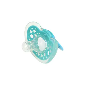 हॉट सेल सुपर सॉफ्ट बेबी बाइट फूड सप्लीमेंट फुल सिलिकॉन राउंड हेड स्लीप पेसिफायर BPA फ्री
