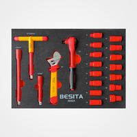 Armoire à outils en acier à 7 tiroirs avec chariot de mécanicien, 94 pièces d'outils isolés, robuste