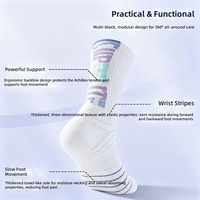 Chaussettes de sport WRELS, chaussettes de compression personnalisées pour la course à pied, chaussettes de randonnée athlétiques, chaussettes de sport confortables en tricot