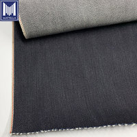 Tissu denim japonais super épais et lourd (21~22oz), vintage, brut, 100% coton, sergé selvedge, teint en fil