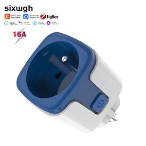 ZigBee Smart Plug 16A con <span class=keywords><strong>Timer</strong></span> e funzione conto alla rovescia, Tuya EU <span class=keywords><strong>Socket</strong></span> per il controllo automatico degli apparecchi - Product Image 1
