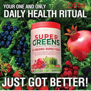 OEM <strong>Greens</strong> Food Powder Superfood Nutrition Organic No GMO No Additives Organic SuperGreen Superfood Powder - Product Image 3