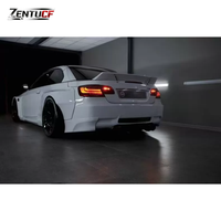 Kit carrosserie large en fibre de verre Série 3 M3, pour pare-chocs avant, aileron arrière et ailes de BMW E92 E93