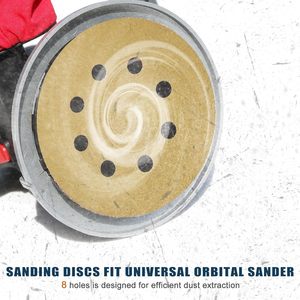 5 Inch Sand Disc 8-Hole <strong>Hook</strong> and <strong>Loop</strong> <strong>Sanding</strong> Discs Random Orbital Sandpaper <strong>Disk</strong> for Automotive Woodworking Polishing - Product Image 5