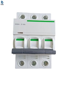 IC65H เบรกเกอร์วงจรขนาดเล็ก 3P D 16A โอเวอร์โหลด ป้องกันไฟฟ้าลัดวงจร สวิตช์ไฟฟ้า วงจรแรงดันต่ำ - Product Image 1