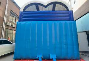 Tobogán Acuático Inflable Comercial de PVC con Palmera y Piscina, Tobogán Tropical - Product Image 2