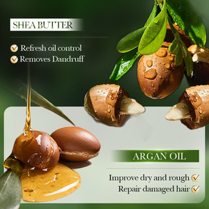 Shampoo Antiforfora al Burro di Karité e Olio di Argan, Nutriente e Lisciante, Pulizia Profonda per la Cura dei Capelli, Fornitura all'Ingrosso Transfrontaliera - Product Image 3