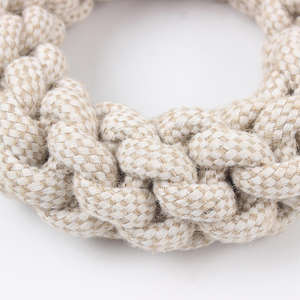 Juego de Juguetes para Perros de Cuerda de Cáñamo y Algodón Natural Ecológico Gris - Duradero, Interactivo, para Uso en Interiores, Mordedor Dental, Regalo de Cumpleaños - Product Image 4