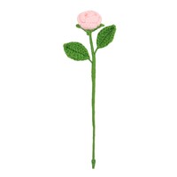 Fleurs artificielles miniatures en laine micro-crochétées faites à la main, broderie de fils, mini roses, décoration intérieure, cadeaux de fêtes, photo