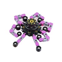 Jouets de fête en plastique ludiques : Fidget Spinner, Robot chaîne transformable, Jouet à doigts, Hand Spinner, Jouet gyroscopique mécanique