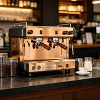 Équipement à café commercial, machine à expresso et cappuccino italienne de comptoir pour café