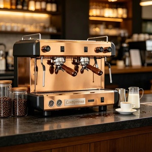 Macchina per Caffè Espresso e <span class=keywords><strong>Cappuccino</strong></span> da Banco Professionale Italiana per Caffetterie - Product Image 2