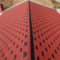 Standard 3-Tab Asphaltschindeln Wasserdichte Bitumen-Dachziegel Modernes Design Baumaterialien für Wohnhausdächer