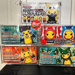 เคสอะคริลิค SHP แสดงสินค้ากล่องพิเศษสำหรับญี่ปุ่น <span class=keywords><strong>Pokemon</strong></span> Center แบบจำกัดตัด <span class=keywords><strong>XY</strong></span> MEGA Charizard <span class=keywords><strong>XY</strong></span> Poncho Pikachu - Product Image 5