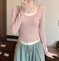 Pull en laine à manches longues pour femme A123 AL4372-45.99-LHYF-Winter, col montant, pull chaud, polyvalent, effet minceur