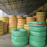 Tuyau flexible en PVC transparent Huachen renforcé avec fil d'acier hélicoïdal, résistant à la chaleur, avec protection UV et service de découpe