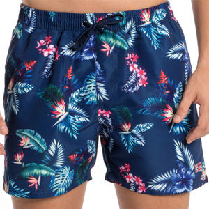 OEM/ODM özel erkek hızlı kuru yüzmek mayo sörf için cepler ile plaj şortu 1 parça yüzmek Jammer tarzı baskılı desen - Product Image 4