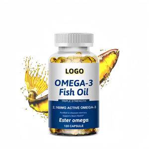 Cápsulas de aceite de pescado de alta calidad OEM/ODM, cápsulas de vitamina E, soporte inmunológico, fórmula Premium para el cerebro - Product Image 1