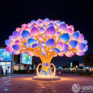 Luxueus Erfgoed Ontwerpt Levendige Veelkleurige Boomlantaarns Voor Commerciële Straten - Product Image 6