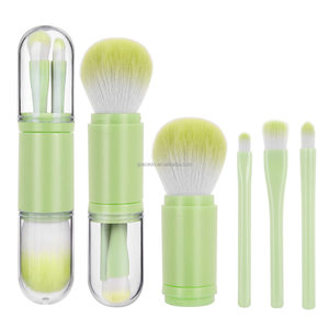 Ensemble de pinceaux de maquillage 4 en 1 Gracedo Travel-Friendly-Mini pinceaux télescopiques pour le maquillage des lèvres et du visage en déplacement - Product Image 6
