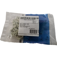 Plc Pack of 25 New 2002-409 9 Position Terminal Block, Cross Connection Jumper for Warranty Product